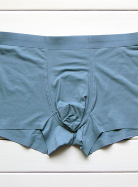 4条起包邮 93%棉 无痕纯色 柔软 透气舒适 平角中腰 男士内裤 NOO