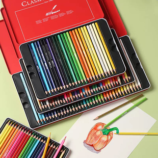 乔尔乔内彩色铅笔套装 油性铁盒120色彩铅美术画笔画画专用彩色笔