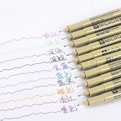 日本樱花防水手绘水彩描边笔