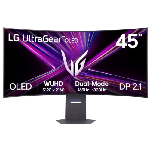 LG新品 45GX950A5K2KGX9双模OLED电竞游戏显示器DP2.190w内置音箱