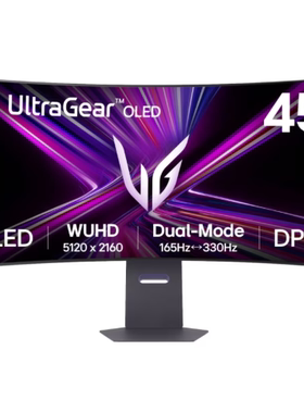 LG新品 45GX950A5K2KGX9双模OLED电竞游戏显示器DP2.190w内置音箱