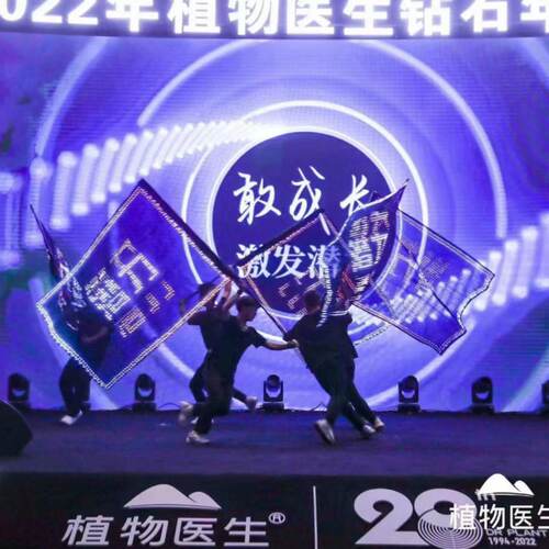 LED视觉透明旗帜双面发光旗帜