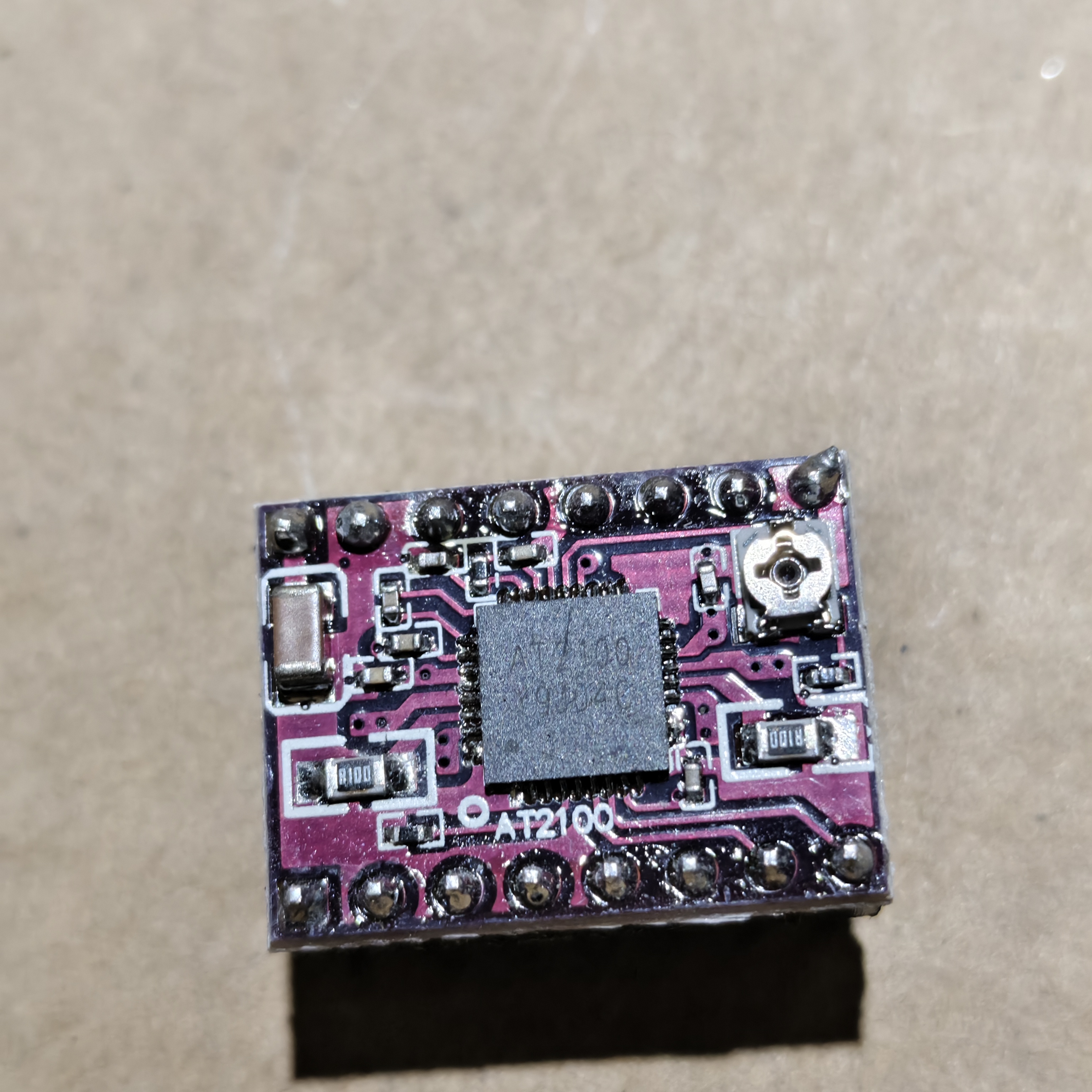 二手拆机3D打印机配件 AT2100步进电机驱动板模块，研究品