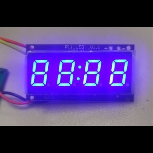 88：88 TM1637 4位数码管显示模块 LED亮度可调 带时钟点 积木