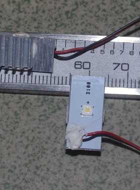 1元一个 正白光 1W LED灯 DIY小夜灯 电子爱好者制作  带散热片