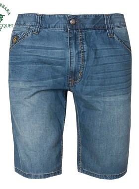 S.B.Polo/圣大保罗男士休闲水洗修身牛仔短裤 PS15WN301春夏款
