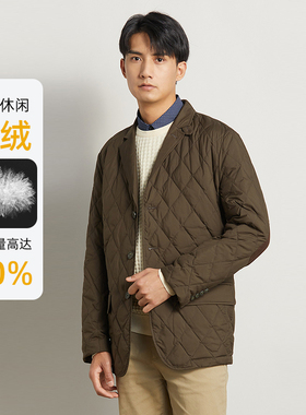 SBPRC/圣大保罗男装冬季商务休闲立领白鸭绒羽绒服