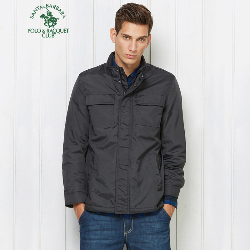 POLO圣大保罗 男装新款棉服商务休闲大码棉衣PW