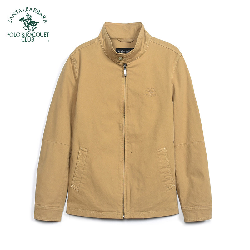 POLO圣大保罗秋冬季男款夹克男士商务休闲立领单外套