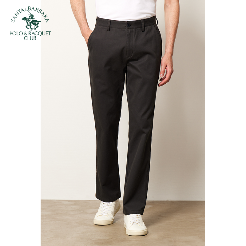 圣大保罗春夏季纯棉直筒休闲裤男士裤子薄款宽松长裤 男裤 宽松版