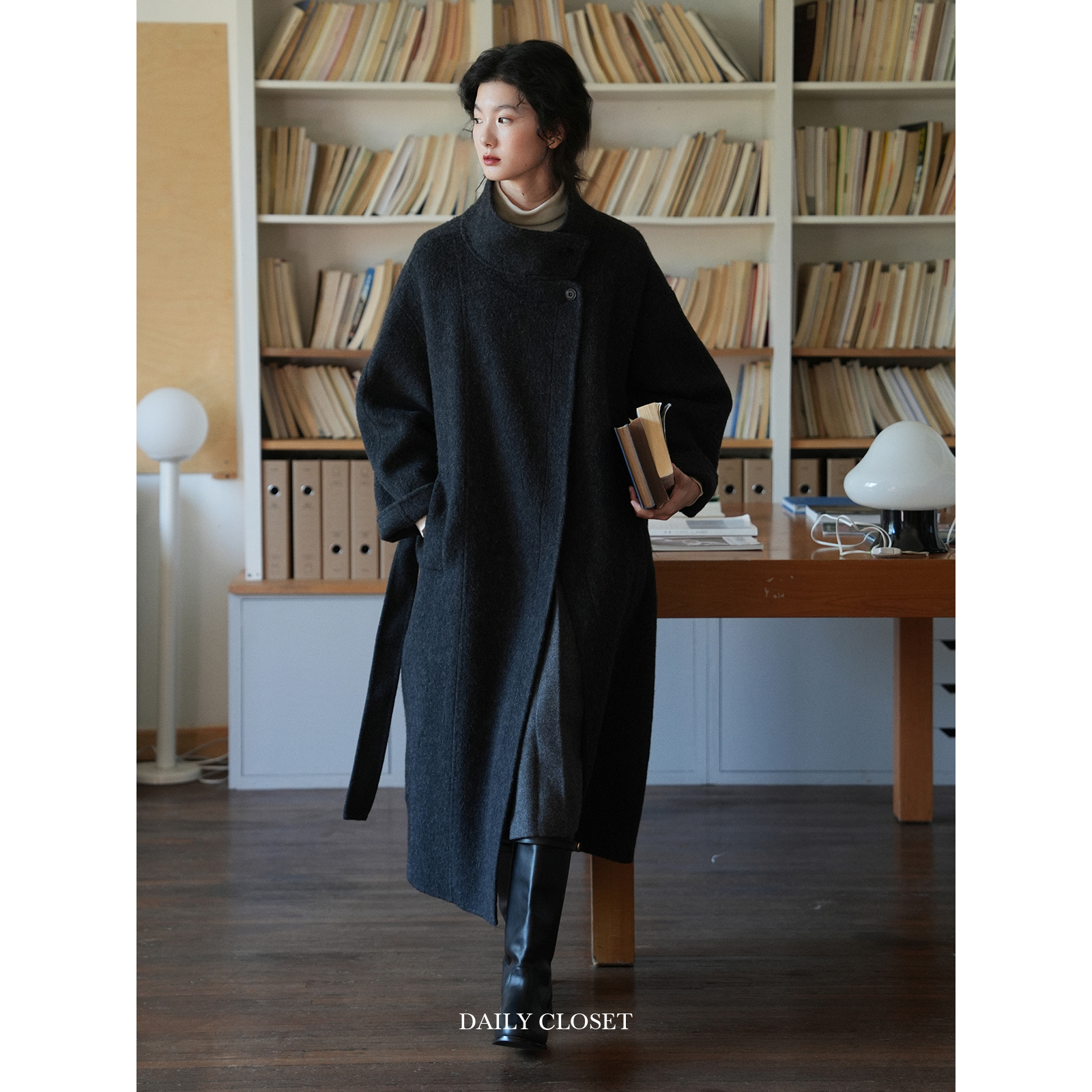 羊毛骆驼绒高级质感双面呢大衣