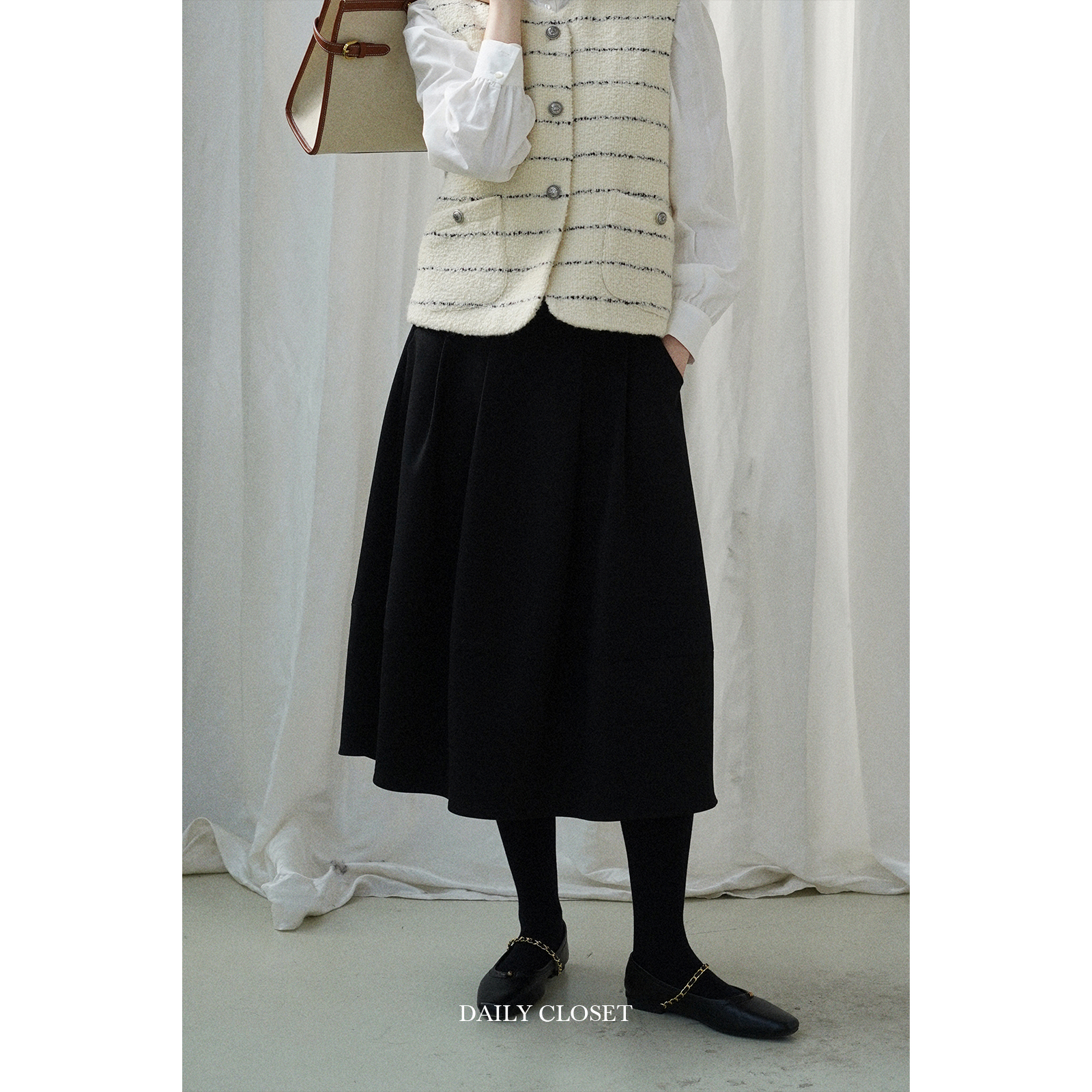 半身裙dailyclosetA字长裙百搭