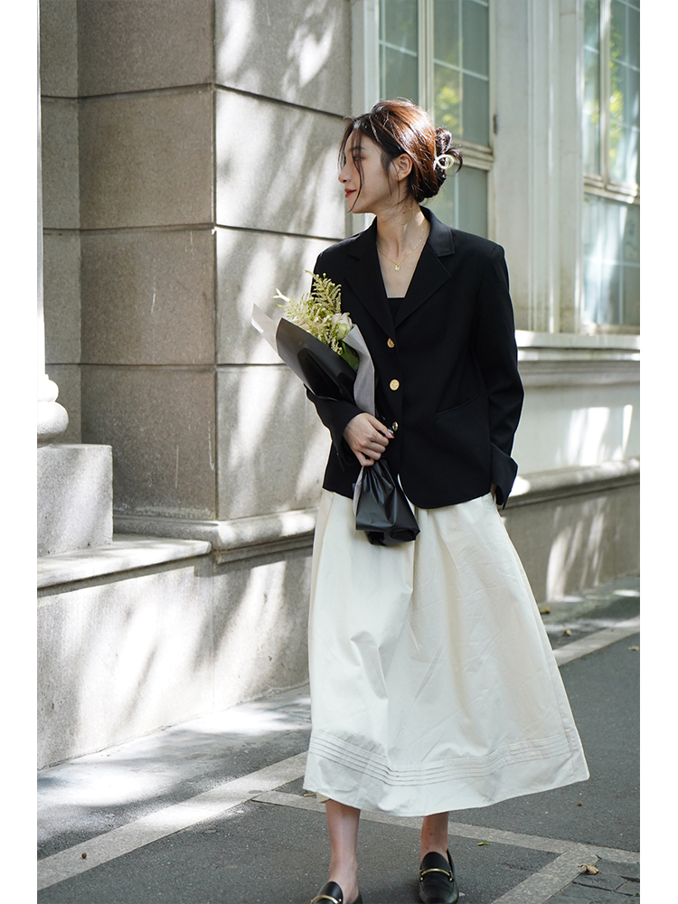 dailycloset法式高腰半身裙