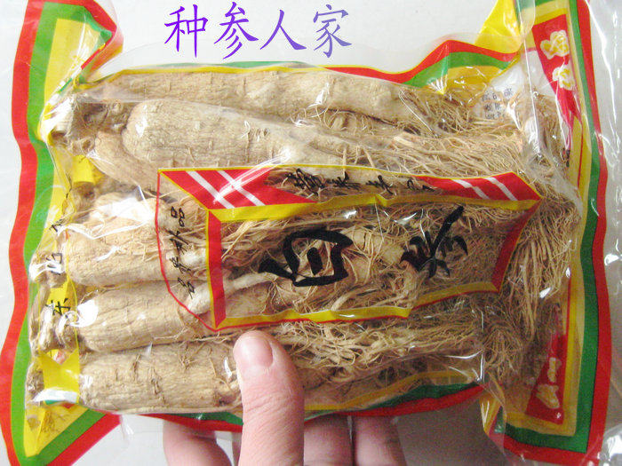 长白山 8年 生晒参 白参 88元100克 一斤5份