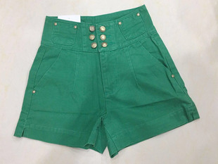 新款 多扣高腰显瘦牛仔短裤 城中鸟5072 5093 百搭女 5071 2020夏季