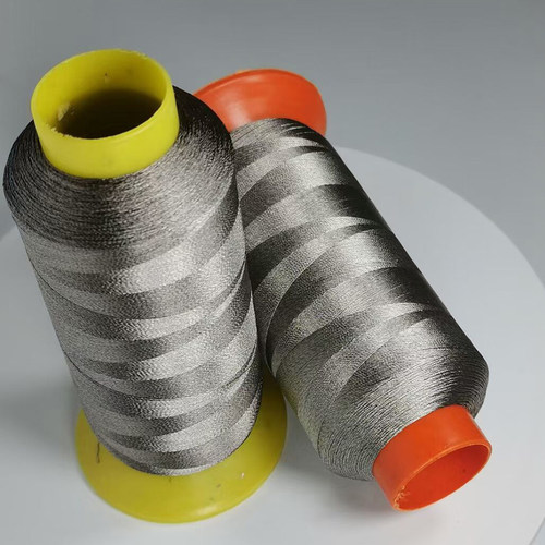 100%银纤维导电缝纫线防静电线智能服装导电线传感触屏手套导电线