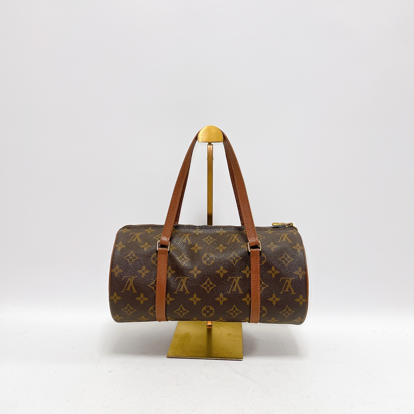 特价全原皮 二手vintage中古包 LV经典老花红皮巴比龙30 手提包