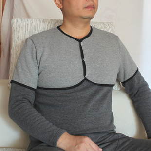 保暖护肩男士 周肩炎中老年睡觉护背防寒背心棉加绒护肩膀秋冬坎肩