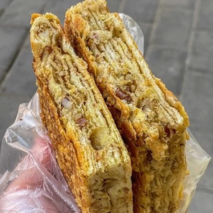 陕西汉中特产略阳核桃饼纯核桃锅盔现做真空咸香酥脆宁强核桃馍