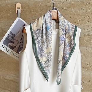 奇珍异宝 轻薄款真丝方巾 桑蚕丝丝巾围巾 62*62