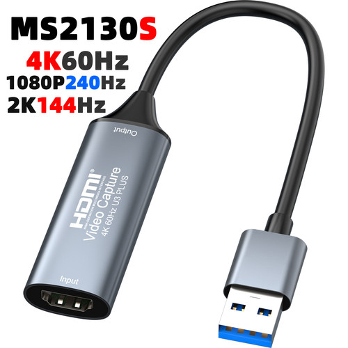 MS2130S采集卡1080P240Hz/2K144Hz/4K60Hz高刷XRBG/NV12/YUY2无损