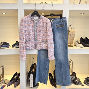 套装 粗花呢牛仔裤 奥特莱斯代购 Michaa