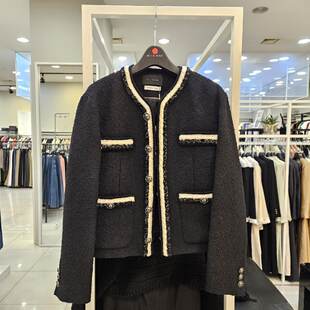 短外套 粗花呢黑白经典 Michaa 奥特莱斯代购