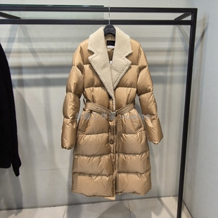 不议价包快递 长皮草拼羽绒服 Michaa 奥特莱斯经典