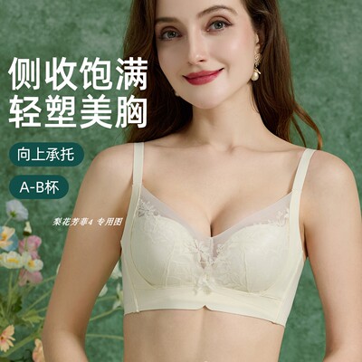 伊丝艾拉1198 AB厚杯性感无钢圈聚拢提拉侧收副乳文胸 专柜正品