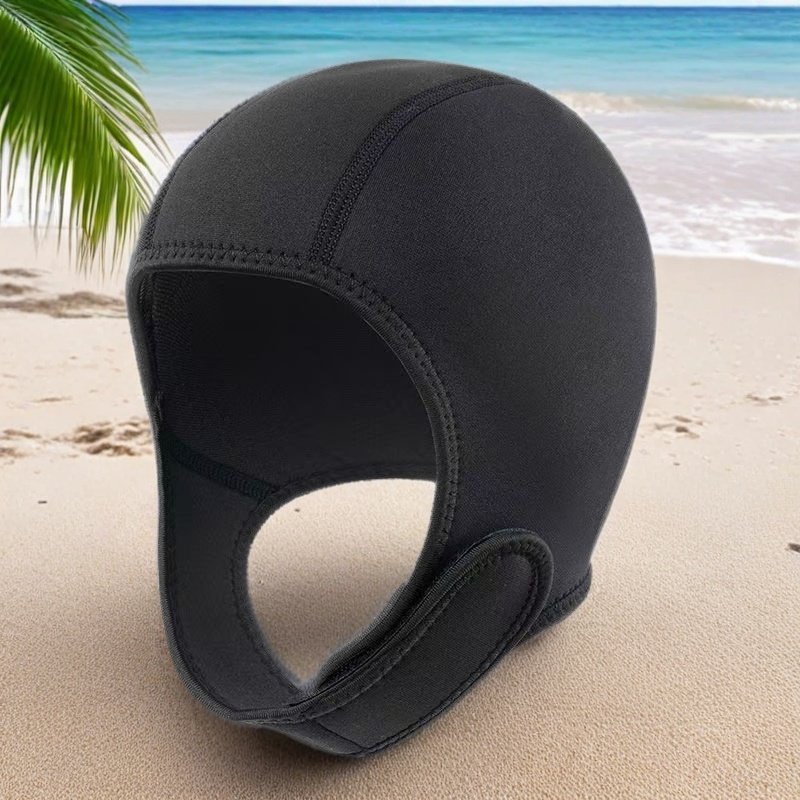 3mm厚潜水帽冬泳保暧泳帽保暧帽浮潜帽保暧防冻头套潜水帽护头帽