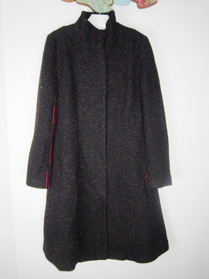 粉红玛丽秋冬中长款羊毛大衣