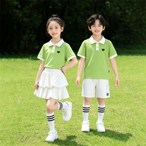 夏季短袖透气小学生合唱演出服