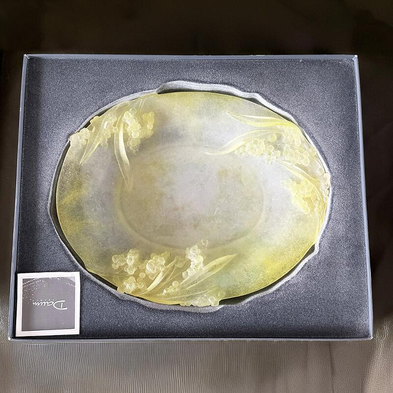 法国Daum都慕装饰摆件琉璃果盘