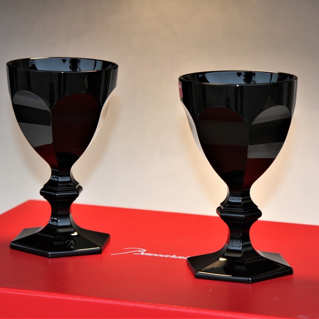 法国巴卡拉酒具黑色水晶红酒杯