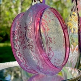 Бесплатная доставка антикварная французская баккара/бакара Элглантье серия розовая хрустальная коробка