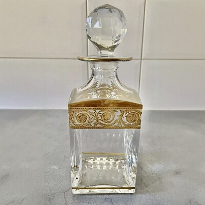法国圣路易中古水晶威士忌酒瓶