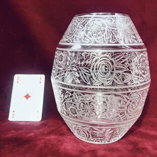 巴卡拉装 1930年代法国Baccarat 中古水晶花瓶 包邮 饰艺术风格