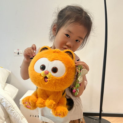 正版小加菲猫玩偶猫咪公仔毛绒玩具女孩睡觉抱枕娃娃挂件生日礼物