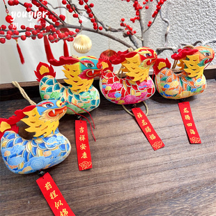 【youyier】龙年艾草手工香包礼品礼盒装饰香囊福桶装饰DIY挂件