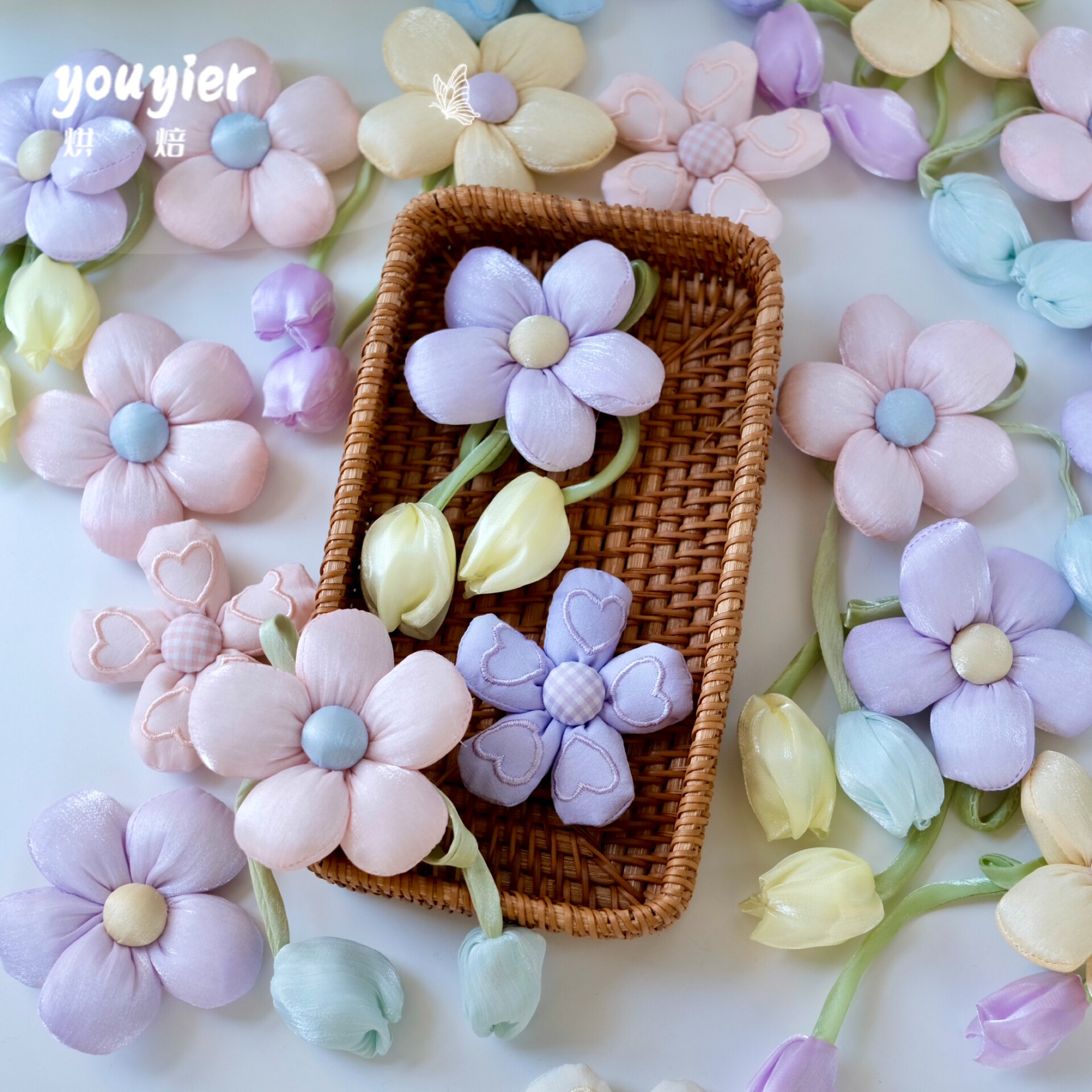 【youyier】六一儿童节礼盒装饰花朵幼儿园零食花束抱抱桶DIY材料