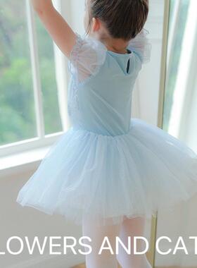 Flowers and cats艾莎公主舞蹈服女童芭蕾舞裙表演舞蹈鞋体操专业