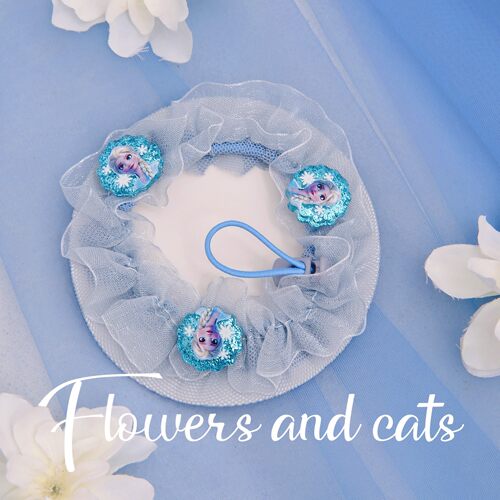 盘头发flowersandcats公主网兜