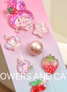 儿童女耳饰美乐蒂女童耳夹公主配饰首饰耳环库洛米耳钉粉色饰品