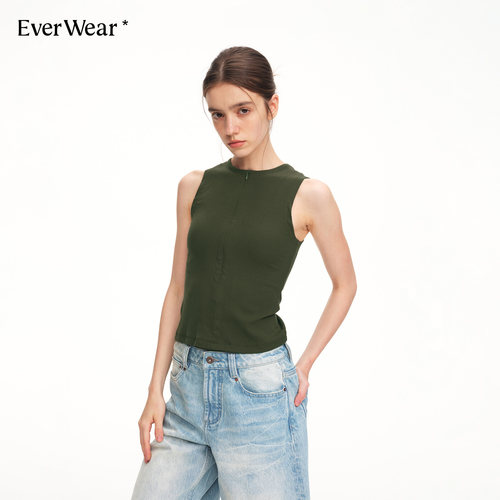 EverWear无袖针织背心女修身