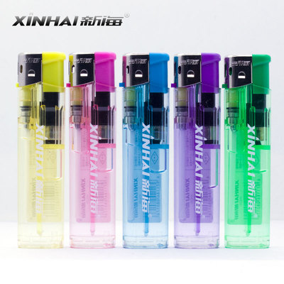 正品新海明火防风电子打火机