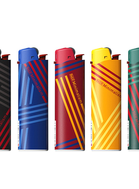 正品BAIDE百得打火机砂轮一次性火石滑轮创意极简个性可充气明火