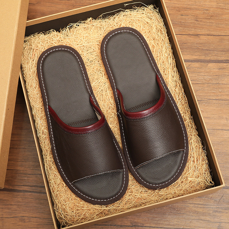 夏季真皮凉拖鞋男女居家用卧室内地板防滑软底静音不臭脚全牛皮面,居家布艺,居家凉拖/凉鞋,淘宝优惠券,粉丝福利购,淘宝优惠卷
