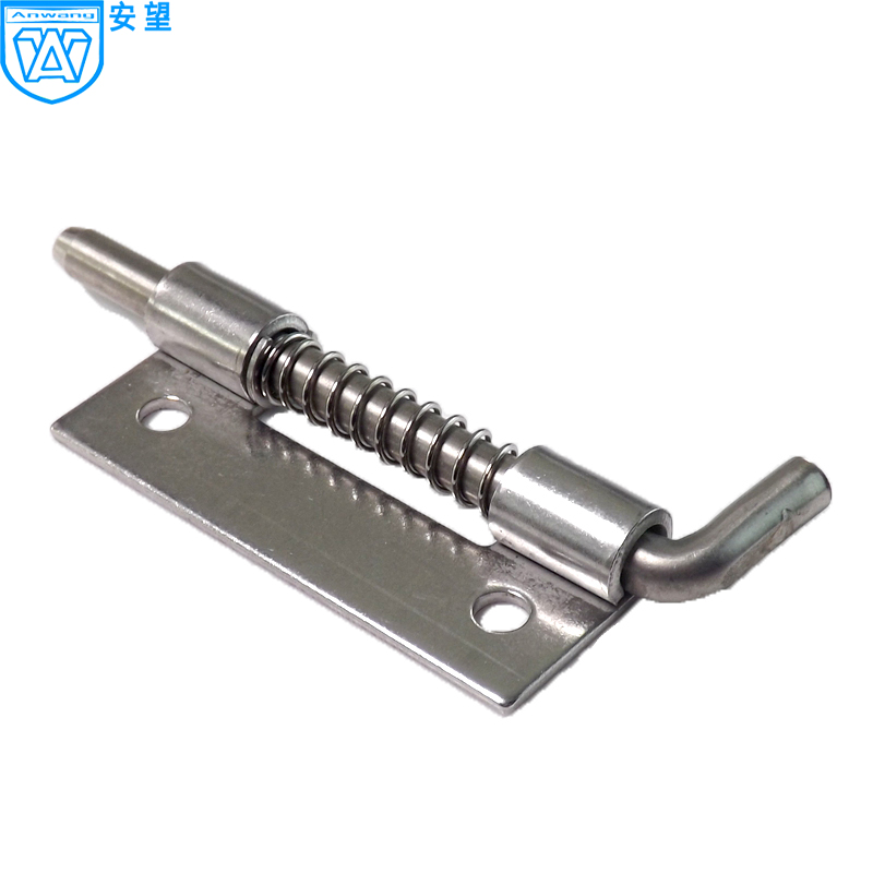 不锈钢弹簧插销CL225 明铰链平板焊接铰链电柜插销门轴插销