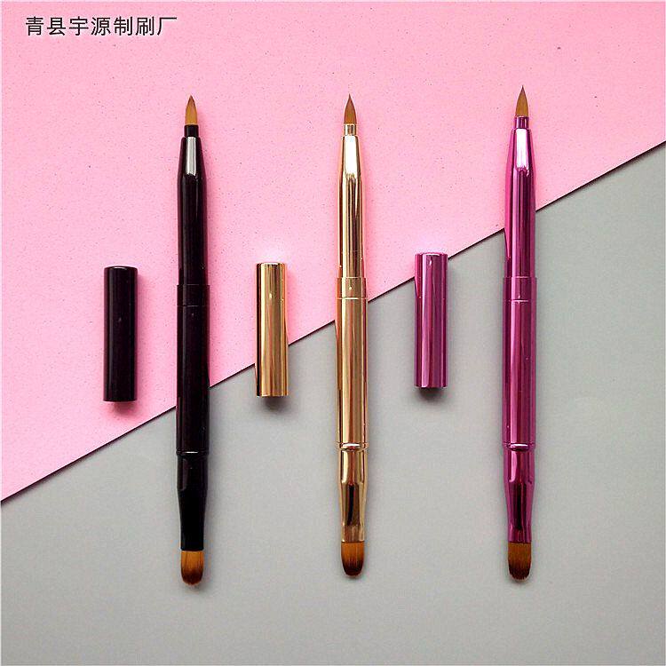 工厂沧州刷唇刷瑕口红工化妆双头