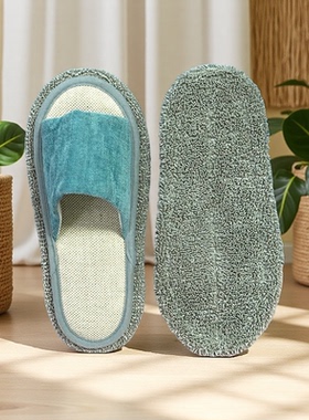 懒人拖地拖鞋室内木地板清洁抹布拖把鞋软底静音拖地鞋